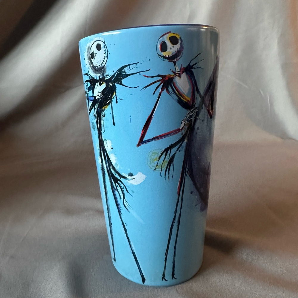 Tall Disney Nightmare Before Christmas Jack Skellington Blue 20oz Latte Mug Cup - Picture 2 of 5